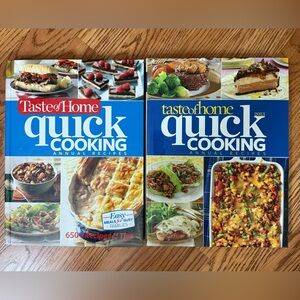 Taste of Home Quick Cooking Cookbooks 2013 & 2019 Annual Recipes Set